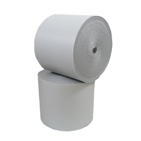 White / Silver Reflective Insulation Foam Core Vapor Barrier 24"X25'