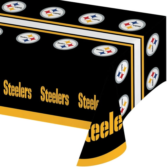 Pittsburgh Steelers Plastic Tablecloths, 3 Count