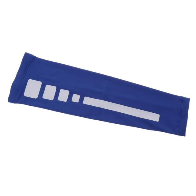 Almencla Sun Protection Compression Arm Sleeve for Sports Basketball Cycling Blue