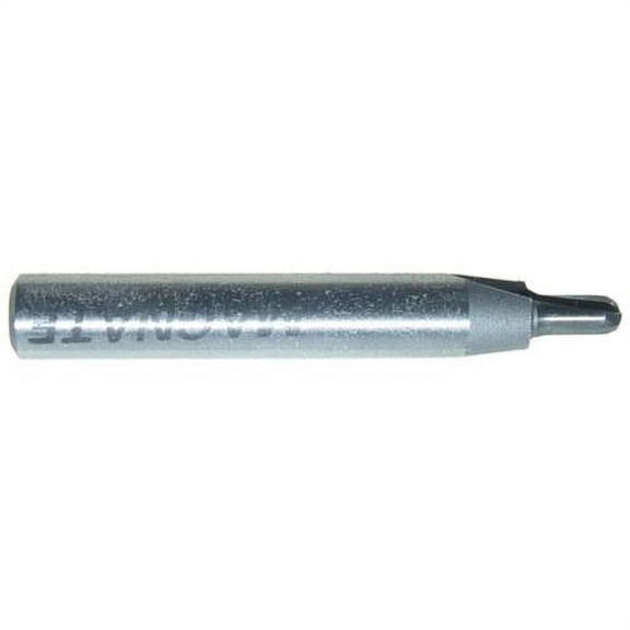 Magnate 800 Core Box 2 Flute Carbide Tipped Router Bit — 1/8" Cutting Diameter; 1/4" Shank Diameter; 1/8" Cutting Length; 1/16" Radius; 1-1/4" Shank Length