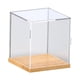 thumbnail image 5 of Caja de exhibición de figuras de acción de mostrador, vitrina de madera multifuncional a prueba de polvo 15x15x16cm, 5 of 9