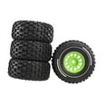 thumbnail image 2 of Bunblic RC Car Tire 4x Convenient Replacement Easy to Use Accessories Toy Car Wheels green, 2 of 8