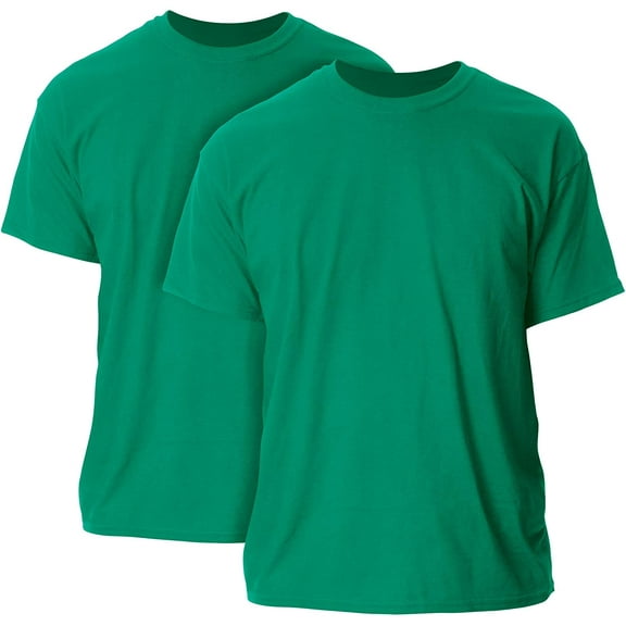 Gildan Men's Ultra Cotton T-Shirt, Style G2000, Multipack 2 Kelly Green (2-pack) Large