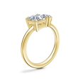 thumbnail image 2 of 1.00 Carat Excellent Princess & Pear Cut Natural Diamond Beautiful Bridal Two Stone Ring for Bride Solid 14K Yellow Gold Size 5, 2 of 8