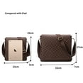 thumbnail image 5 of Men's Shoulder Bag Plaid Vertical Flip Fashion Large Capacity Satchel Large Bag, 5 of 7