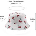 thumbnail image 2 of Fruit-Bucket Hat Reversible-Fisherman Cap Packable Summer Sun Protection, 2 of 7