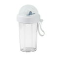 thumbnail image 2 of Plastic Water Bottle Sports Cup with Lid and Lifting Rope | Portable Leak Proof Drinking Bottle | Transparent Matte Reusable Hydration Container for Outdoor Travel Gym Office, 2 of 3