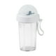 thumbnail image 2 of Botella de agua deportiva de 420 ml | Vaso de plástico portátil a prueba de fugas con tapa y correa de transporte | Material de PC y PP sin BPA para exteriores, viajes, gimnasios, oficinas, 2 of 3