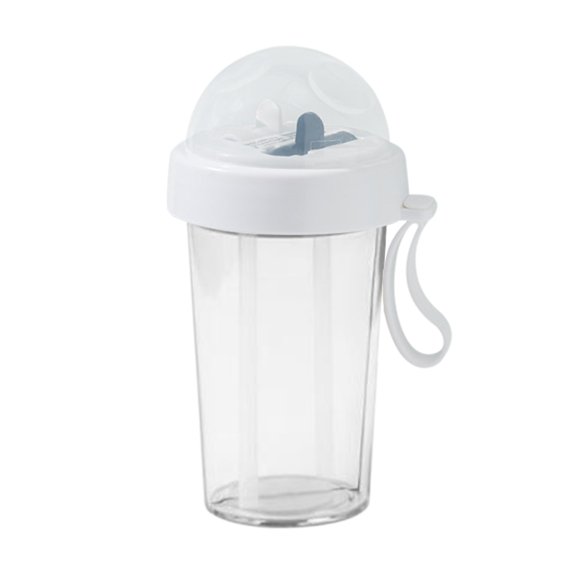 Qholemyo 420ml Portable Leakproof Transparent Matte Plastic Sports Water Bottle Unbreakable Outdoor Travel Cup For Students And Adults