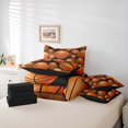 thumbnail image 6 of Erosebridal Basketball Print Kids 7 Pieces Bedding Comforter Set,Sport Theme Full Bedding Set For Ball Lover,Reversible black, 6 of 7