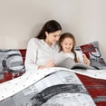 thumbnail image 5 of Feelyou Vintage Art Circle Bedding Comforter Set for Kids, Abstract Geometric Twin Comforter Sets, Retro Oil Printing Reversible Bedding Set, Breathable Home Decor, 2pcs, 5 of 8