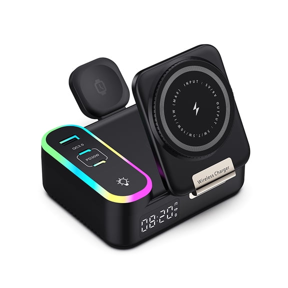 Wireless Charger 8in1 Magnetic Wireless Charger Fast Charging Station for iPhone