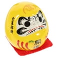 thumbnail image 2 of Figura decorativa de Daruma, decoración de cerámica japonesa, Daruma, estatua japonesa de Darma, figura de Darma de riqueza, 2 of 8