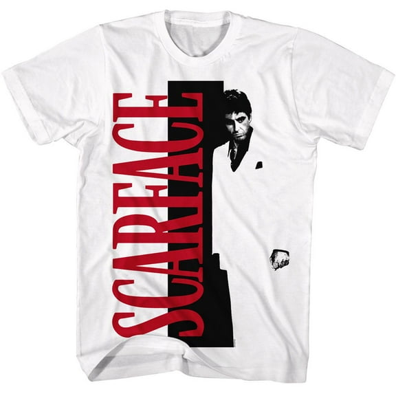 Scarface Sf Split White Adult T-Shirt
