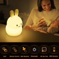 thumbnail image 3 of Luz nocturna Conejito YONGSHENG para niños Regalo de Pascua Kawaii Decoración de Habitación LED 9 colores, 3 of 5