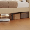 thumbnail image 5 of Lofka Full Size Bed Frame with Headboard, Platform Bed with 8-Inch Storage Space and Wood Slats, No Box Spring Needed, Beige, 5 of 8