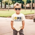 thumbnail image 2 of One Happy Bro Dude 1st Birthday Matching Family Outfits For Birthday Boy Sibling Natural Shirt Youth Medium, 2 of 8