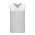 thumbnail image 6 of Womens Cotton Linen Tank Tops, Sleeveless Shirts for Women Summer Lightweight Casual Solid Color V Neck Tanks Dressy Blouses, 6 of 6