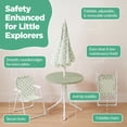 thumbnail image 6 of Best Choice Products Kids Outdoor Table and Chair Set with Umbrella, 3-Piece Foldable Toddler Picnic Set Ages 2-5 - Sage, 6 of 10