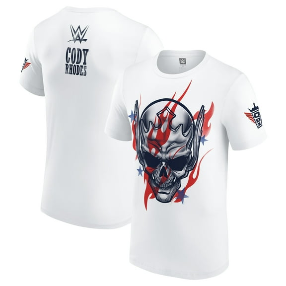 Men's White Cody Rhodes Stars & Stripes Nightmare T-Shirt