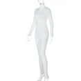 thumbnail image 4 of vastwit Womens Long Sleeve Full Length Tank Unitard Jumpsuit Bodysuit Romper Bodycon Tight Catsuit White M, 4 of 6