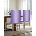 thumbnail image 5 of nqOlkjepod Purple Ombre Chair Covers Set of 4, Decorative Chair Back Cover, Modern Gradient Abstract Art Dining Room Chair Slipcovers Removable Chair Protectors Covers for Party Banquet, 5 of 7