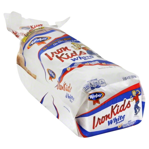 Rainbo Iron Kids White Bread, 20 oz