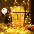 thumbnail image 1 of Luces de hadas de estrellas Luces de decoración de Navidad, 6M 40pcs Luces de hadas decorativas LED Iluminación de celebración Decoraciones de Navidad Luces de estrellas Luces colgantes para JFHHH pequeña, 1 of 5