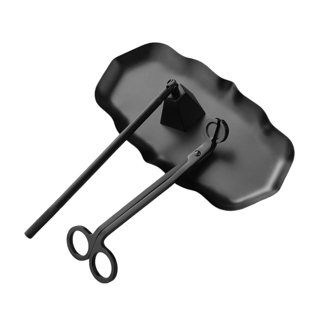 Juego de accesorios para velas, 3 uds., de cuidado , mechas para velas Negro Zulema cortadora de mecha de vela
