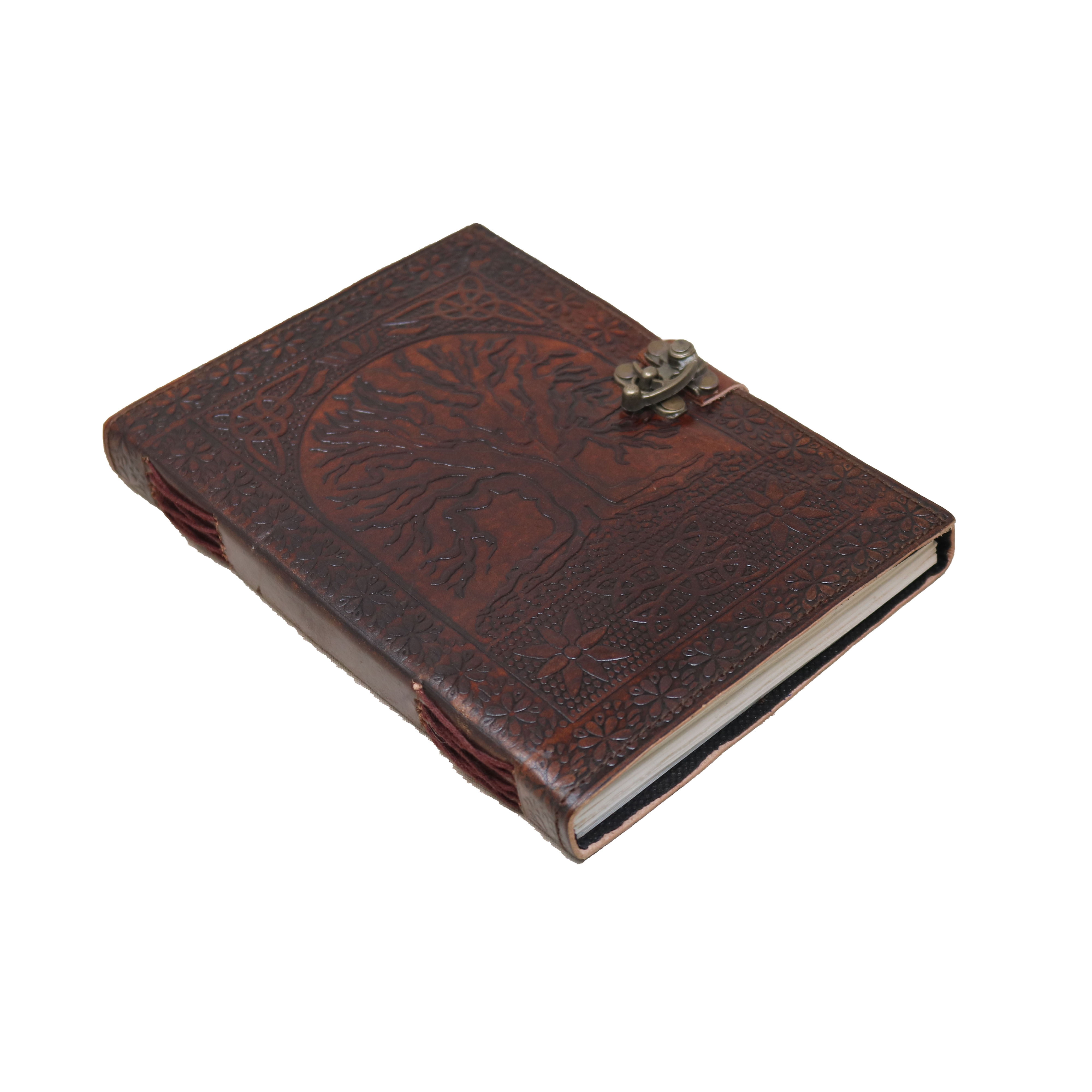 Jaald A5 Tree of Life Leather Journal Refillable Blank Notebook Travel Diary Daily Planner Writing Notepad Guestbook Gift for Artists
