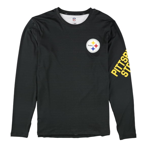 MSX Camiseta gráfica para hombre de los Pittsburgh Steelers, negra, grande