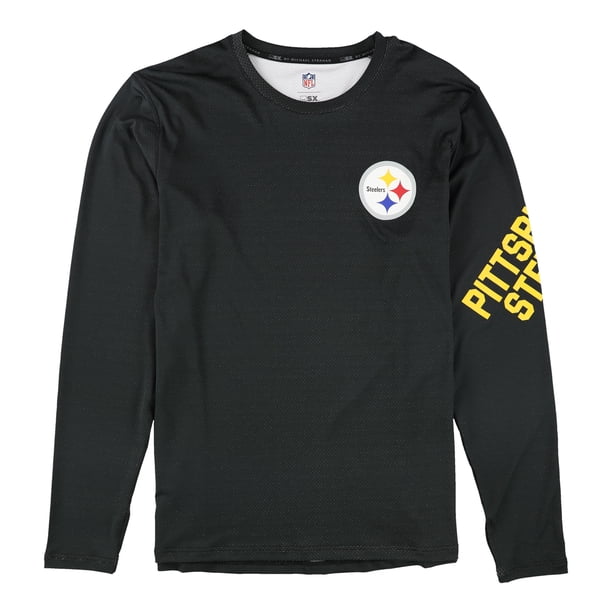MSX Camiseta gráfica para hombre de los Pittsburgh Steelers, negra, grande