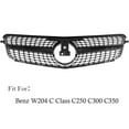 thumbnail image 3 of DIBON AUTO Diamond Front Grille for Mercedes Benz W204 C Class Grill C250 C300 C350 2008-2014, 3 of 5