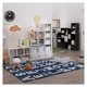thumbnail image 2 of HOWEN Book Shelf, 5-Tier Modern Bookshelf, Bookcase with 1 Door Storage Cabinet, 9.3 x 12 x 52, for Living Room, Bedroom, Home Office, White, 2 of 5