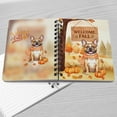 thumbnail image 4 of Welcome Fall French Bulldog Cozy Autumn Field Pumpkins Golden Leaves Spiral Bound Journal Dog Lover Gifts 5x7in Spiral Notebook - 12013, 4 of 5