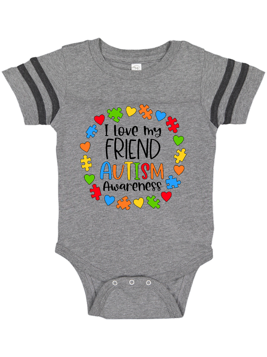 Inktastic I Love my Friend Autism Awareness Gift Baby Boy or Baby Girl