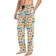 thumbnail image 5 of Top-kevin Cute Floral Yellow Flowers Blue Pajama Pants For Men with Pockets Soft Men Nightwear for Spring Xmas Gifts, 5 of 13