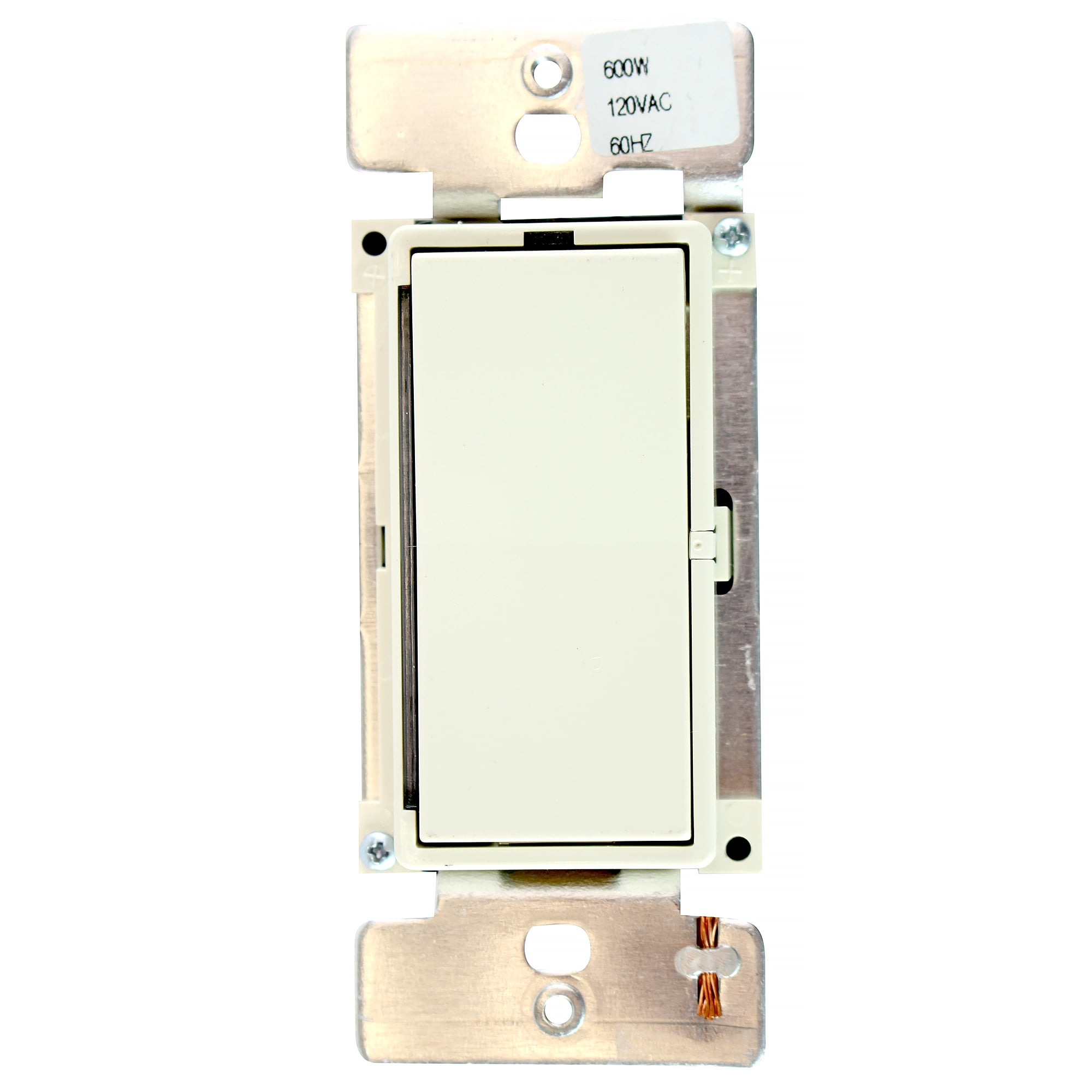 Legrand Leandro 600W Decorator Single Pole/Three Way Dimmer in Light Almond