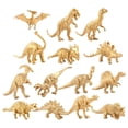 thumbnail image 2 of de animales salvajes de dinosaurios prehistóricos de oro para miniatura de acción de niñas aprendiendo juguetes de apoyo 14pcs CUTICAT Estatua de los dinosaurios, 2 of 8