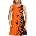 thumbnail image 1 of Disketp Halloween Bats para Vestido sin Mangas para Mujeres, Vestidos de Verano para Mujeres, Casual y Holgado para la Playa, 1 of 7