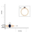 thumbnail image 4 of ANGARA Natural Prong-Set Solitaire 1.55 ct Blue Sapphire Ring in 14K Rose Gold for Women (Size-8x6mm) | September Birthstone, Anniversary, Jewelry Gift for Women | Natural Blue Sapphire Ring, 4 of 9