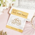 thumbnail image 5 of 1 Box 5 Pairs Small Hoop Earrings 18K Gold Plated Brass Cubic Zirconia Huggie Hoop Earrings Cartilage Piercing Ear Cuff TinyDIY, 5 of 7