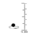 thumbnail image 5 of AoneJewelry 1.10 Carat Black & White Diamond Solitaire Style/ Engagement Ring In 14K White Gold, 5 of 5