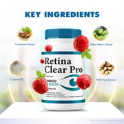(2 Pack) Retina Clear Capsules – Daily Eye Care Formula with Original Blend to Support Visual Wellness, Eye Comfort & Healthy Vision | Just 2 Gentle, Easy-to-Swallow Pills (120 Capsules)