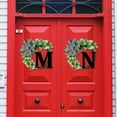 thumbnail image 4 of Unique A To Z Last Name Year Round Front Door Wreath Farmhouse Wreath Creative 26 Letter Farmhouse Wreath For Front Door, 4 of 11