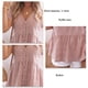 thumbnail image 4 of Blusa corta tipo Babydoll NikouMX de Manga corta con botones y cuello en V para mujer, 4 of 5