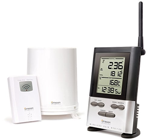 Oregon Scientific RGR126N Wireless Rain Gauge Weather Station with Thermometer by Oregon Scientific
