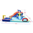thumbnail image 2 of CIPACHO 10 in 1 Giant Kids Water Park, Kids Inflatable Bouncer with Slide, Splash Pool, Water Gun, Basketball, Climbing Wall, Soccer and Blower, 2 of 7
