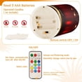 thumbnail image 7 of Happy New Year Design Set of 2 Flameless LED Candles Remote and Timer Indoor Outdoor, 7 of 7