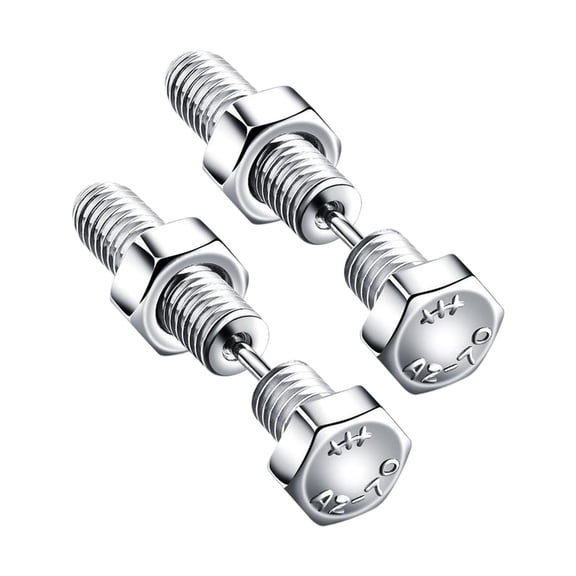 Leeye Halloween Screw Stud Earrings, Stainless Steel Piercing Earrings, Gothic Metal Ear Studs for Women Men, Halloween Jewelry Party Accessory Gift